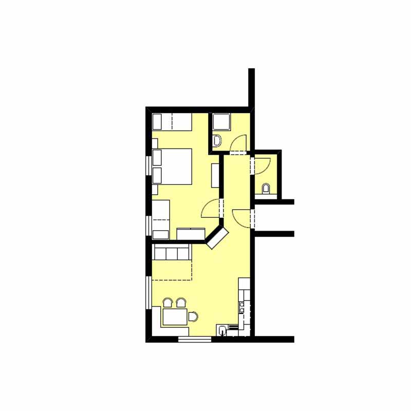 Grundriss der Ferienwohnung "Brunella"